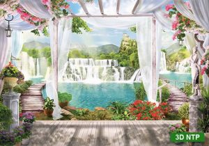 tranh 3D cửa sổ