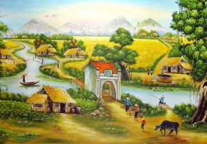 Tranh đồng quê Việt Nam