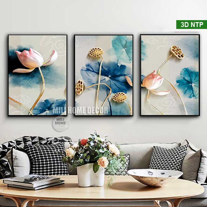 Tranh hoa sen canvas