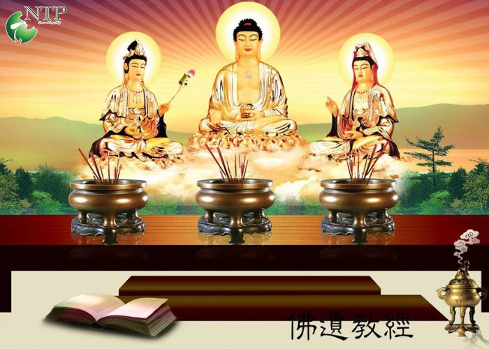 Tranh Phật A Di Đà xuất hiện ở nhiều không gian khác nhau