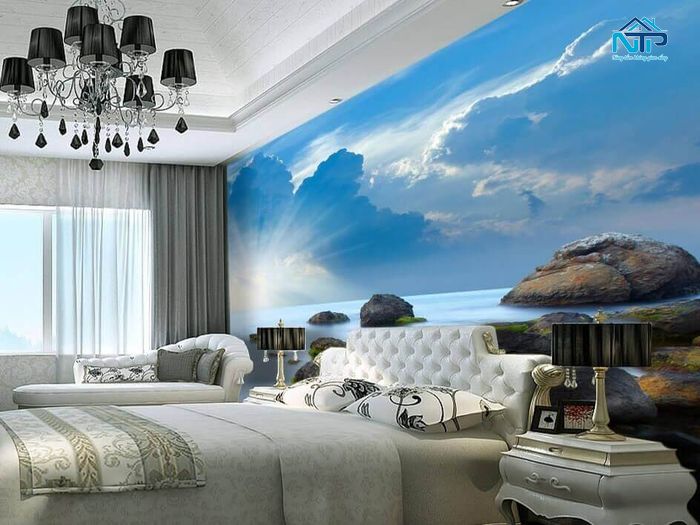 Tranh dán tường 3D sống động