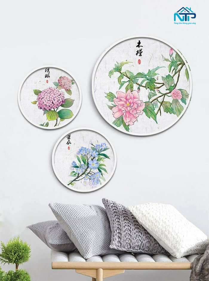 Mẫu tranh tròn lạ mắt, độc đáo
