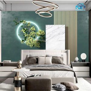 Tranh dán tường phòng ngủ vợ chồng 3D
