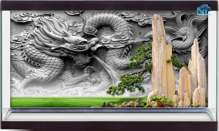 Những lưu ý khi chọn và dán tranh 3D cho bể cá rồng