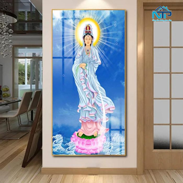 Tranh dán tường 3D sắc nét, sống động