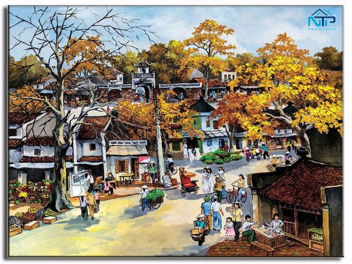 Tranh phố cổ là món quà đặc biệt cho người nhận