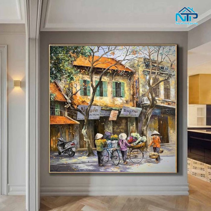 Tranh che đi những khoảng trống đơn điệu