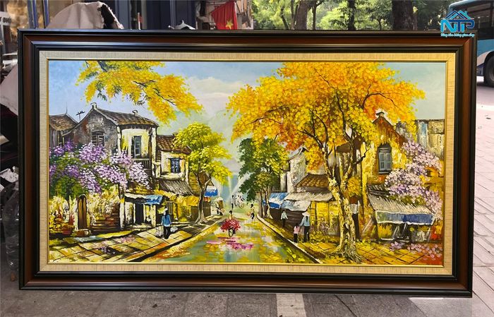 Tranh về khung cảnh Hà Nội vào hè