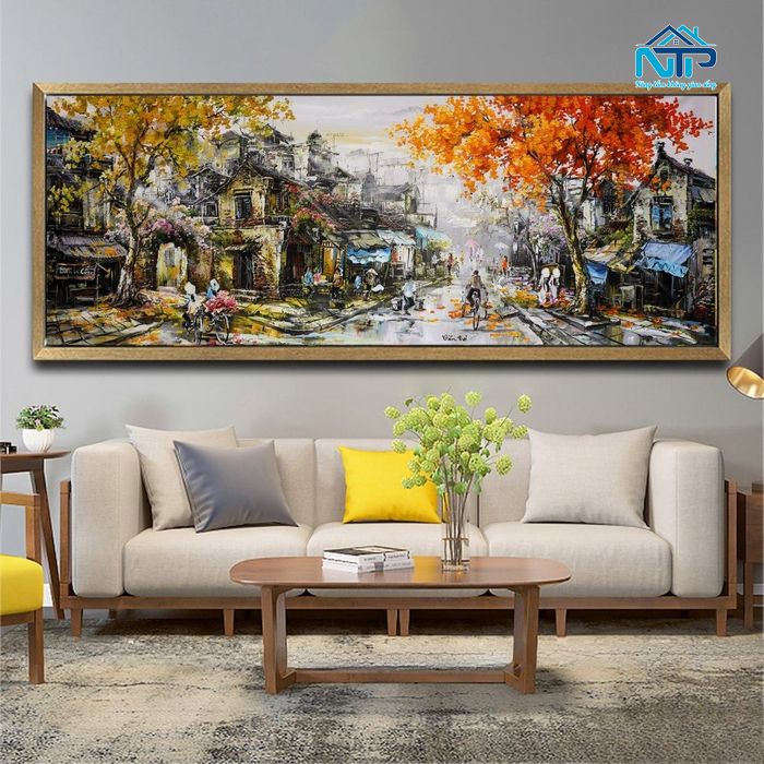 Gợi ý không gian treo tranh phố cổ