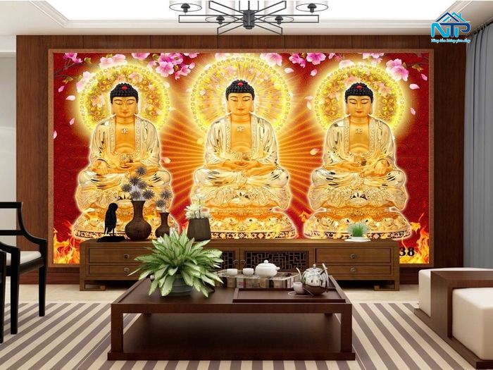 Tranh 3D NTP - Địa chỉ mua tranh Tam Thế Phật chất lượng, uy tín