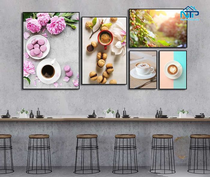 Một số chất liệu làm tranh treo tường quán cafe