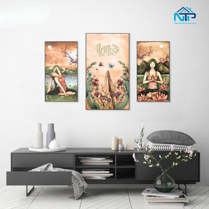 Giá trị nghệ thuật của tranh Yoga trong không gian sống