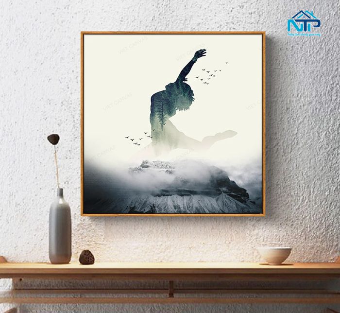 Tranh mang tới vẻ đẹp tinh tế cho không gian