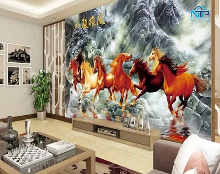 Tranh mã đáo thành công thu hút tài lộc