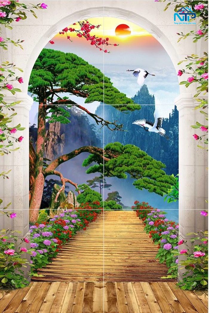 Tranh gạch 3D thiết kế kích thước theo yêu cầu