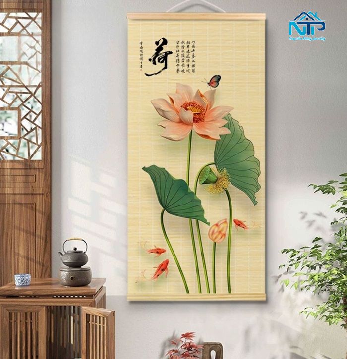 Mẫu tranh cuốn hiện đại