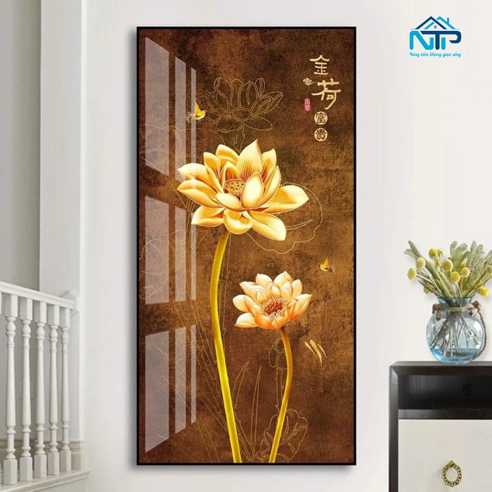 Mẫu tranh tráng gương khổ dọc