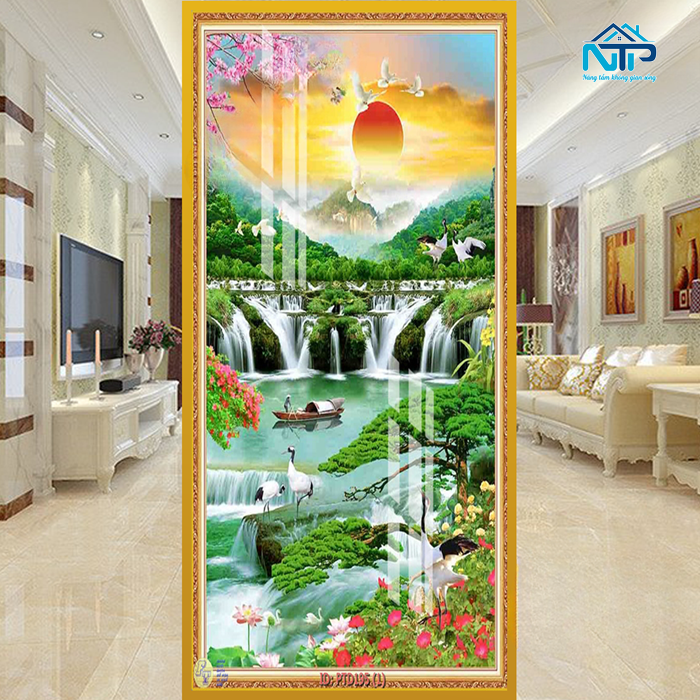 Mẫu tranh thiên nhiên núi rừng