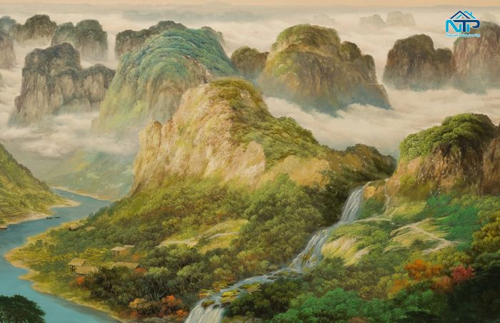 Tranh núi non hùng vĩ mang nét độc đáo riêng biệt