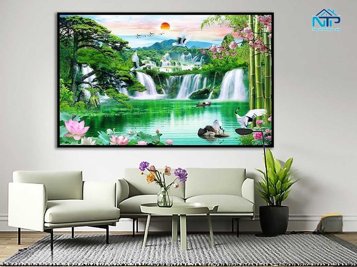 Mẫu tranh núi rừng phù hợp với nhiều không gian
