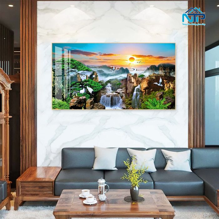Tranh phong cảnh núi tuyệt đẹp