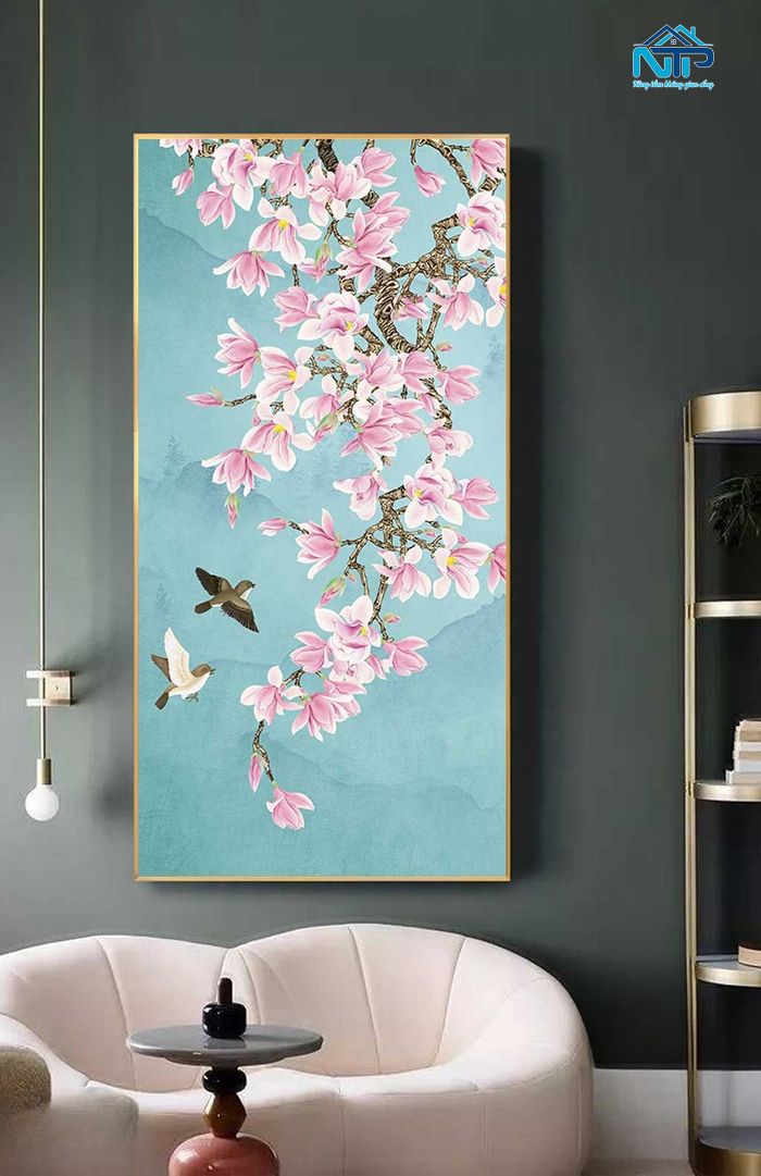 Tranh canvas hoa ngọc lan