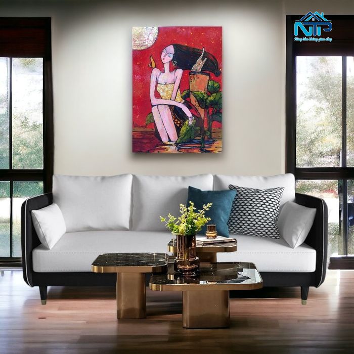 Tranh thiếu nữ mang những đặc điểm riêng biệt