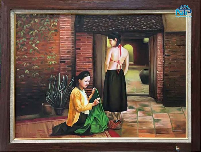 Dòng tranh khắc họa khung cảnh đời sống