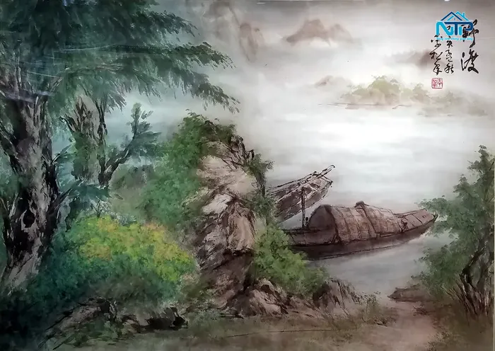 Chủ đề chính của tranh là thiên nhiên