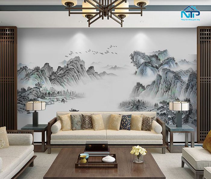 Tranh dán tường 3D thi công nhanh chóng