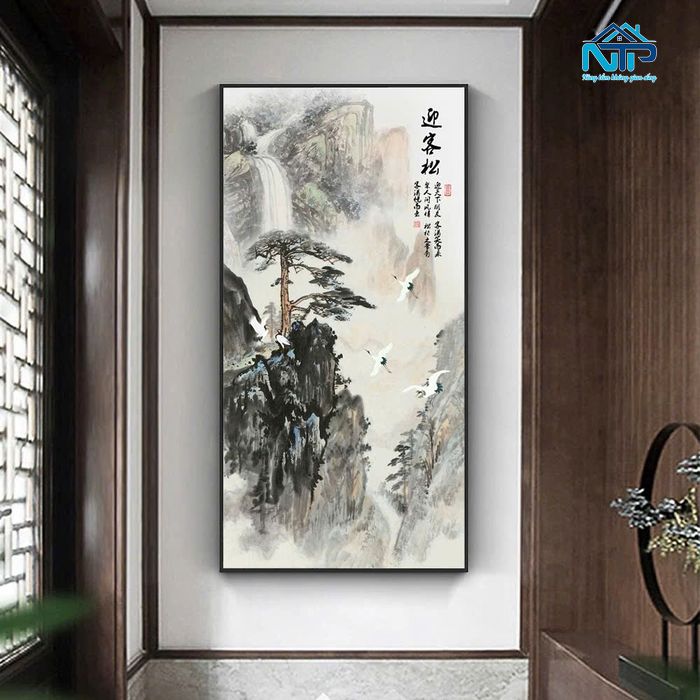 Tranh canvas thủy mặc