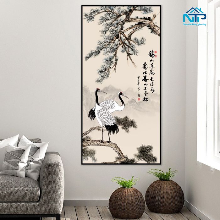 Mẫu tranh treo tường khổ dọc