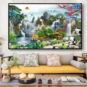 Lý do nên trang trí tranh treo tường phòng khách khổ lớn