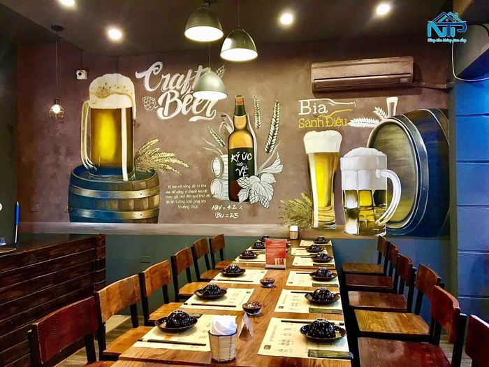 Tranh treo nhà hàng lịch sự, phóng khoáng
