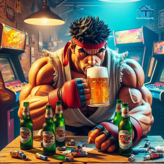 Tranh 3D cho quán bia, pub, quán nhậu