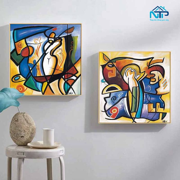 Tranh sơn dầu trừu tượng – Vẻ đẹp thách thức trí tưởng tượng