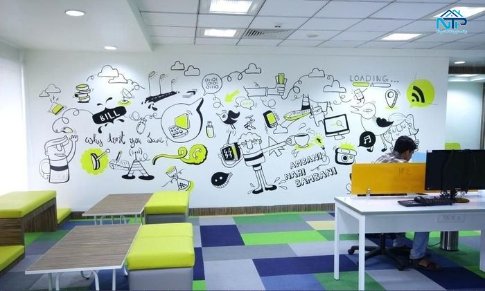 Tranh dán tường 3D đầy sáng tạo