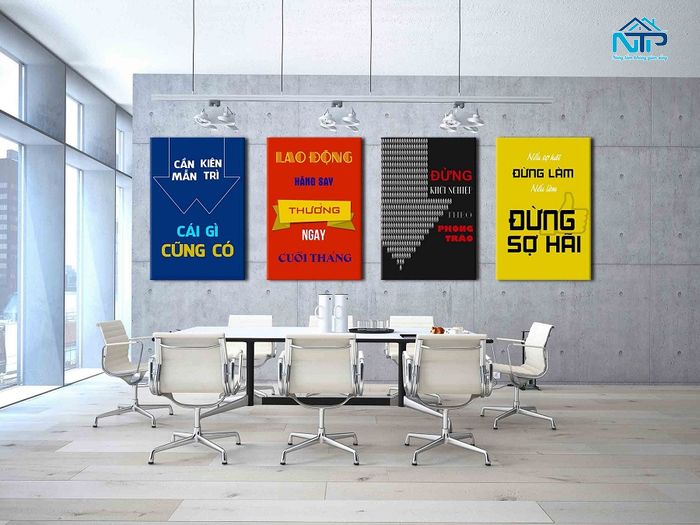 Những lợi ích vượt trội khi sử dụng tranh văn phòng