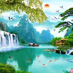 Tranh 3D sơn thủy hữu tình ST09