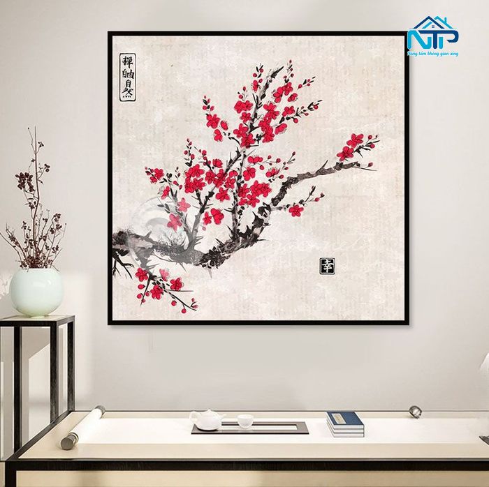 Mẫu tranh bàn làm việc đươn giản