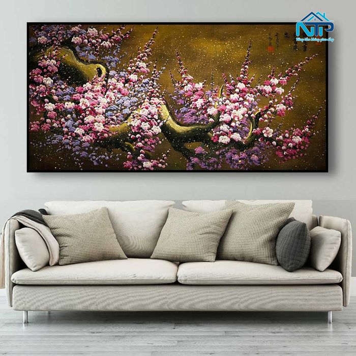 Mẫu tranh khổ lớn treo phòng khách