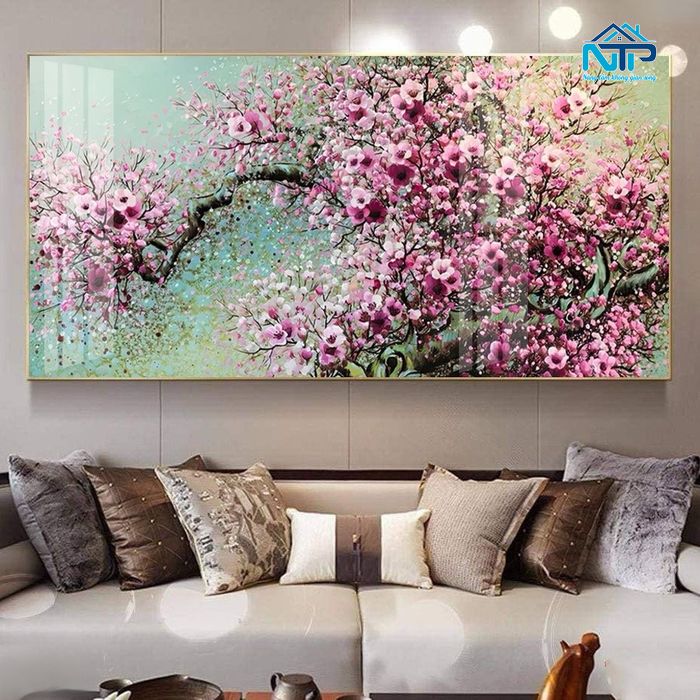 Mẫu tranh tráng gương tạo hiệu ứng lấp lánh