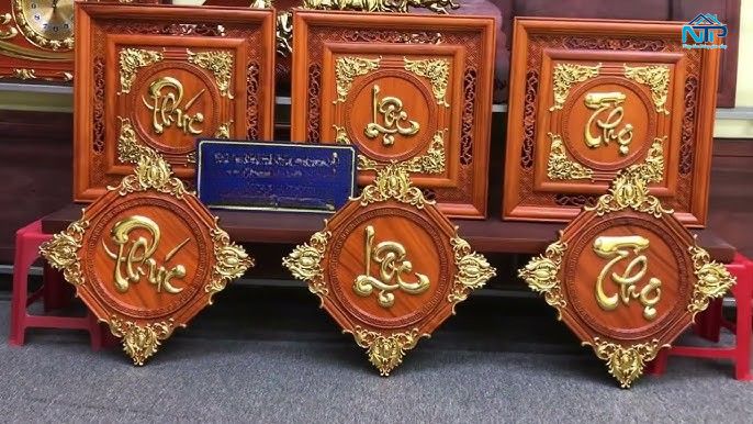 Tranh gỗ mạ vàng