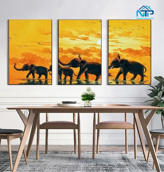 Tranh chống bám bụi, dễ lau chùi