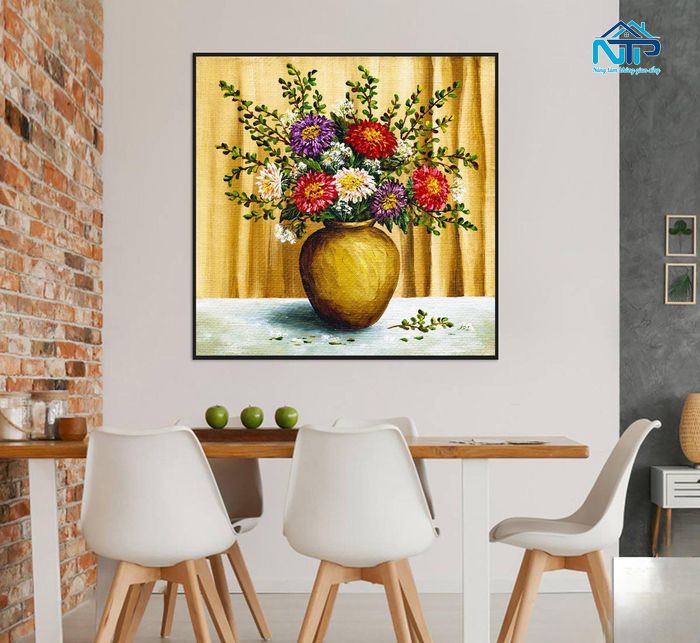 Tranh canvas giả gỗ