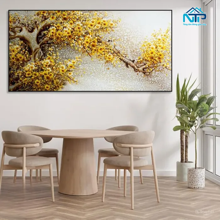 Tranh treo tường khu vực bàn ăn